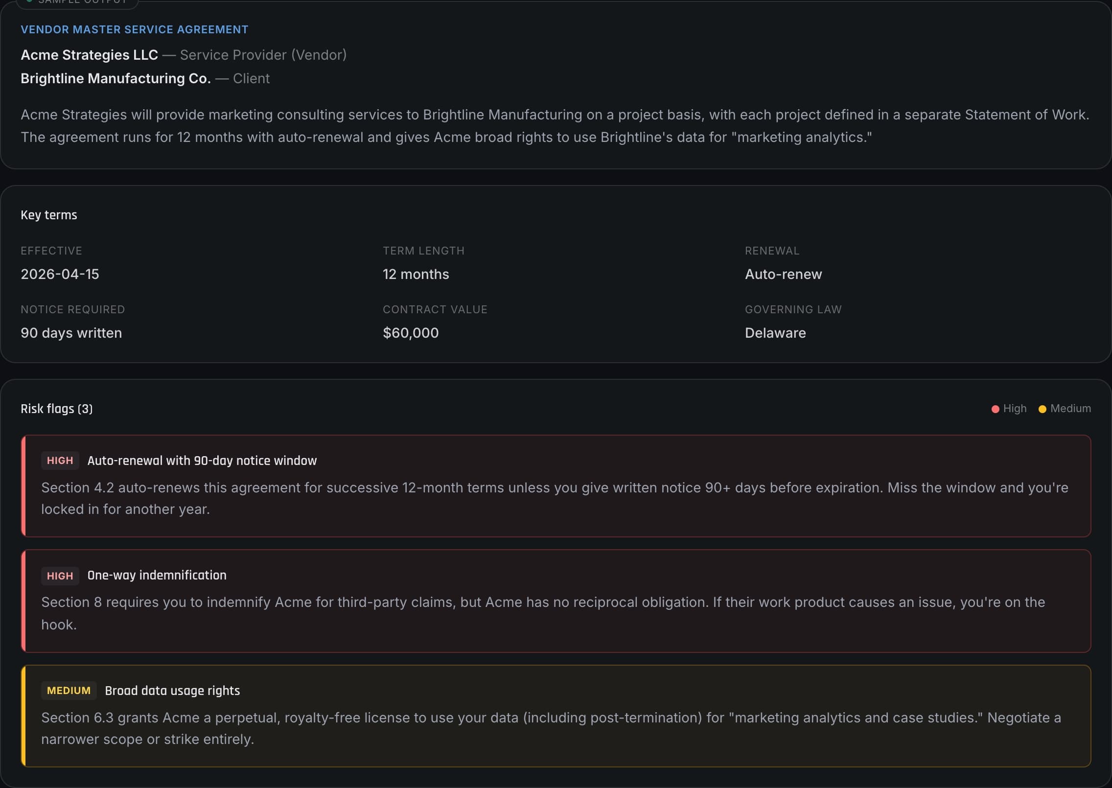 Contract Analyzer